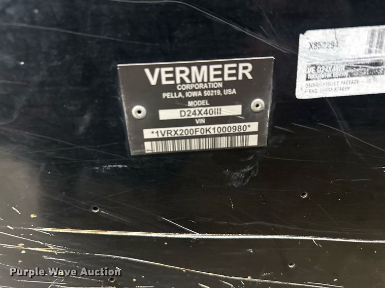 image for item LO9391 2019 Vermeer D24X40III  directional boring unit