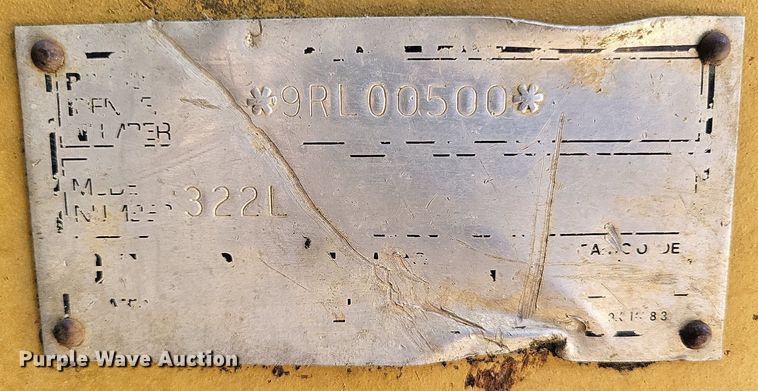 image for item LS9681 1994 Caterpillar  322L excavator