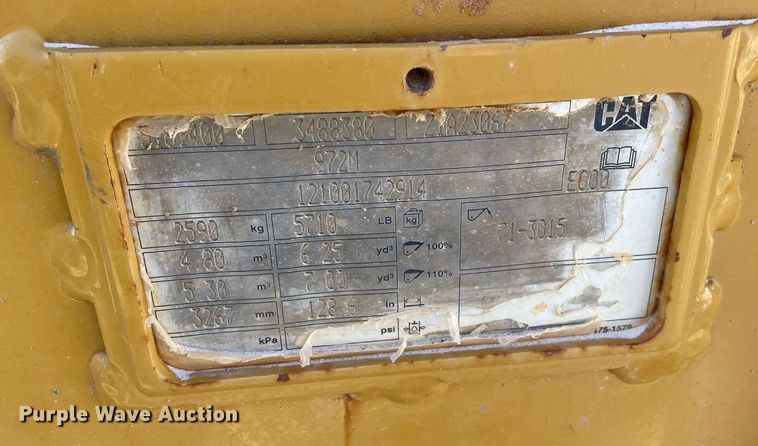 image for item LV9253 2015 Caterpillar 972M  wheel loader