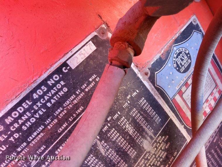 image for item LX9933 1964 Koehring 405-2A  crane