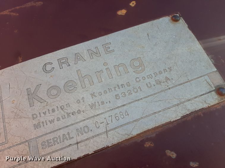 image for item LX9934 1975 Koehring 405-2A  crane