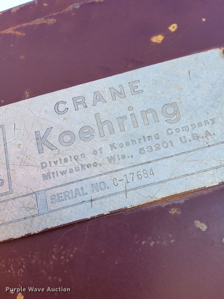 image for item LX9934 1975 Koehring 405-2A  crane