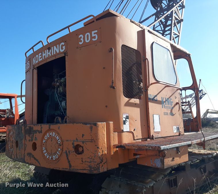 image for item LX9937 1965 Koehring 305  crane