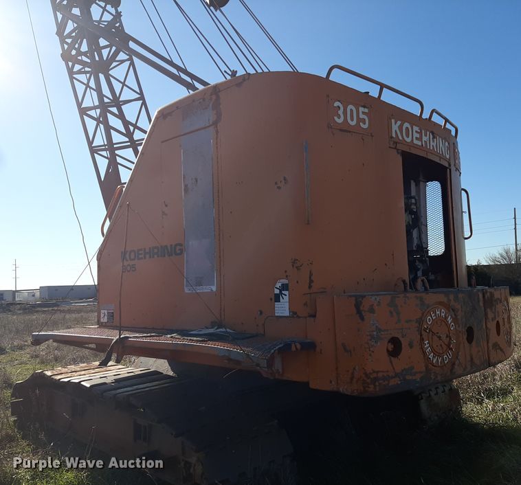 image for item LX9937 1965 Koehring 305  crane