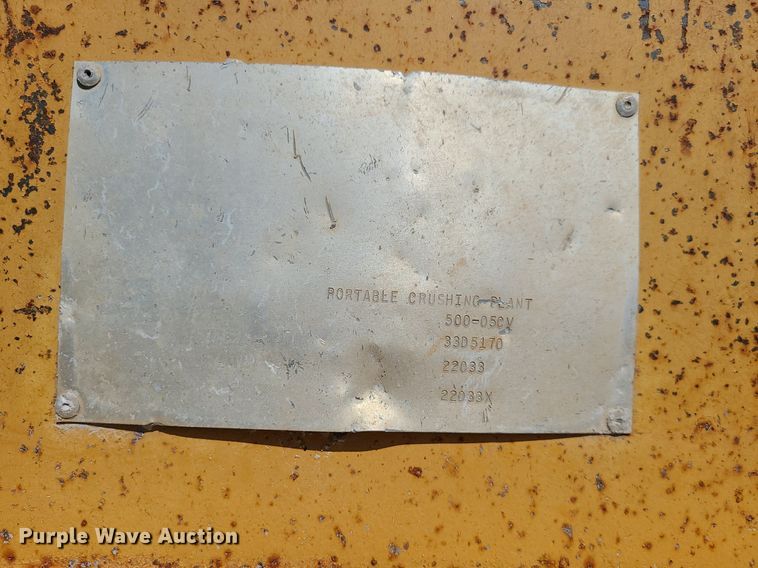 image for item MG9648 Eagle 500-05CV  crushing plant