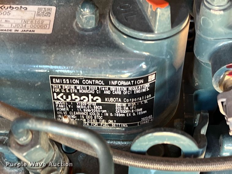 image for item MH9972 2022 Kubota KX71-3R1  mini excavator