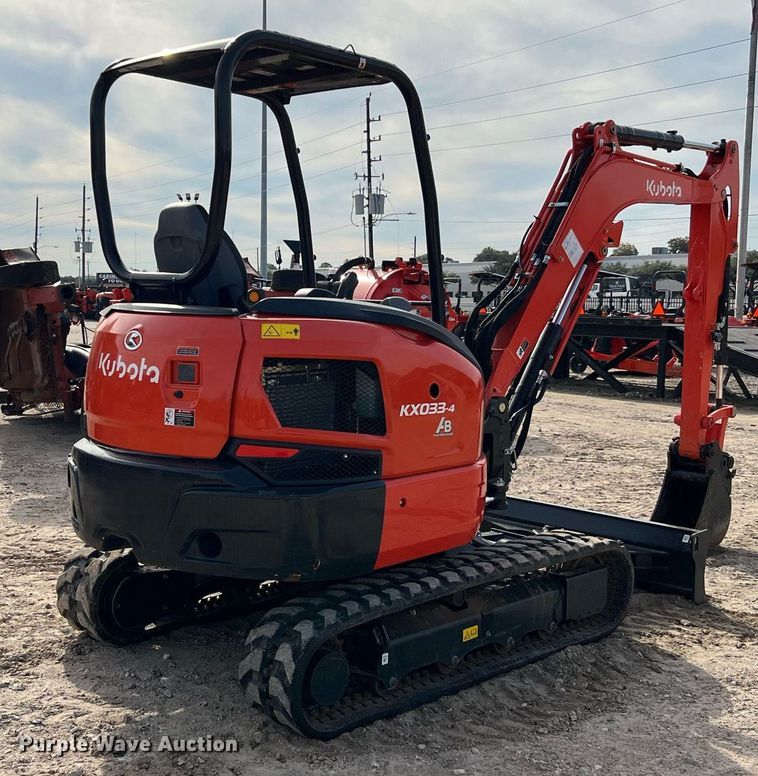 image for item MH9975 2022 Kubota KX033-4R1A  mini excavator
