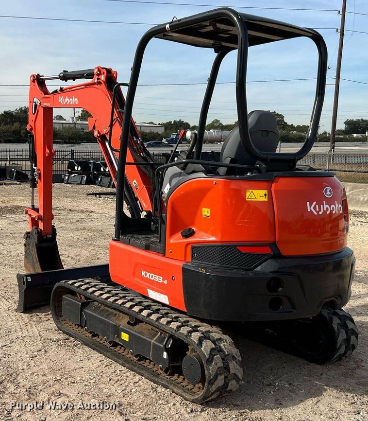 image for item MH9975 2022 Kubota KX033-4R1A  mini excavator