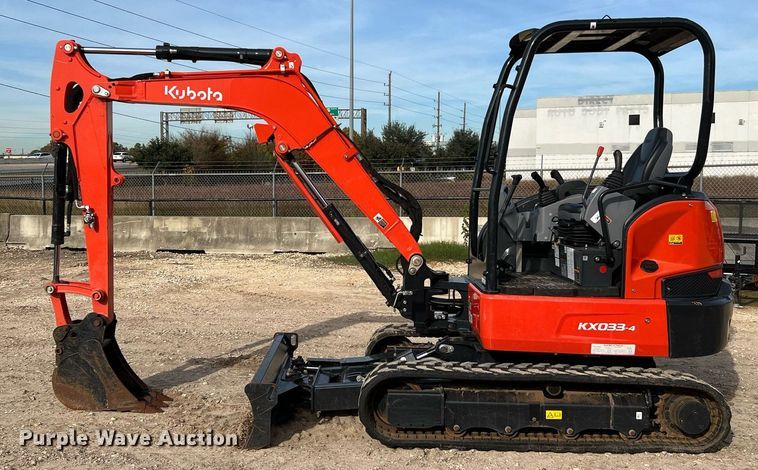 image for item MH9975 2022 Kubota KX033-4R1A  mini excavator