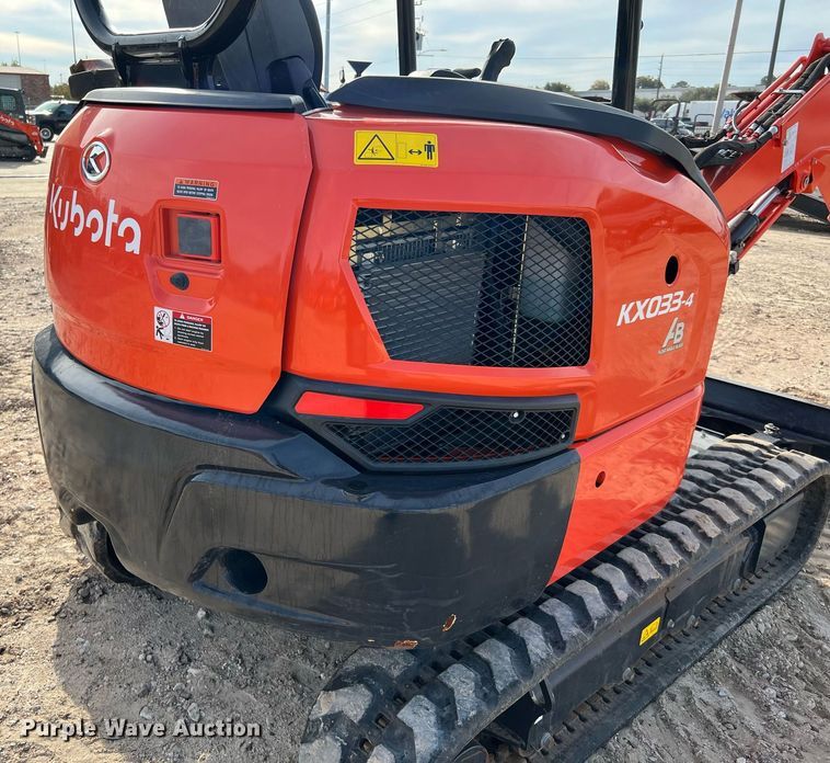 image for item MH9975 2022 Kubota KX033-4R1A  mini excavator