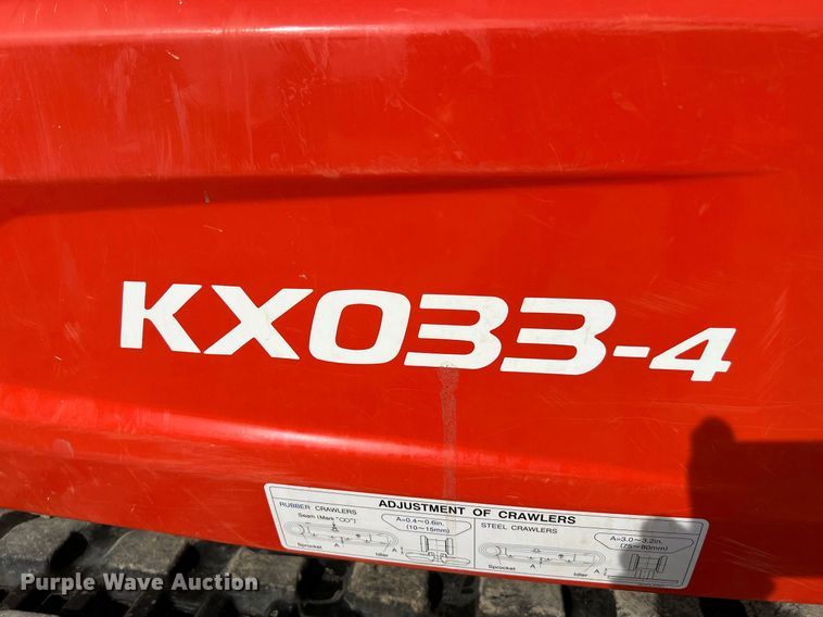 image for item MH9975 2022 Kubota KX033-4R1A  mini excavator