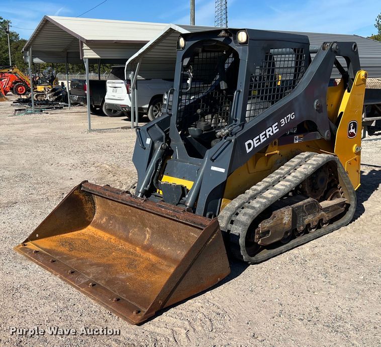 image for item MH9997 2017 John Deere 317G  tracked skid steer loader