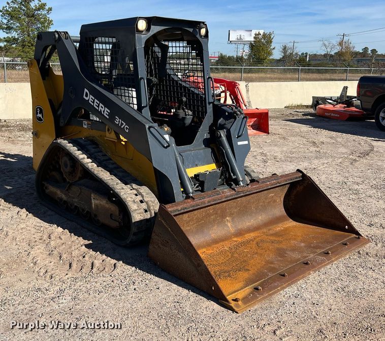 image for item MH9997 2017 John Deere 317G  tracked skid steer loader