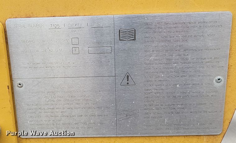 image for item MI9857 2019 Turbosaw RS30  skid steer tree saw