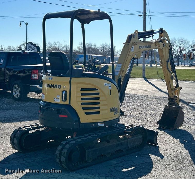 image for item NE9553 2019 Yanmar ViO25-6A  mini excavator