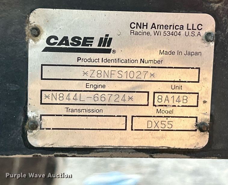 image for item NE9555 2007 Case IH Farmall DX55  MFWD tractor