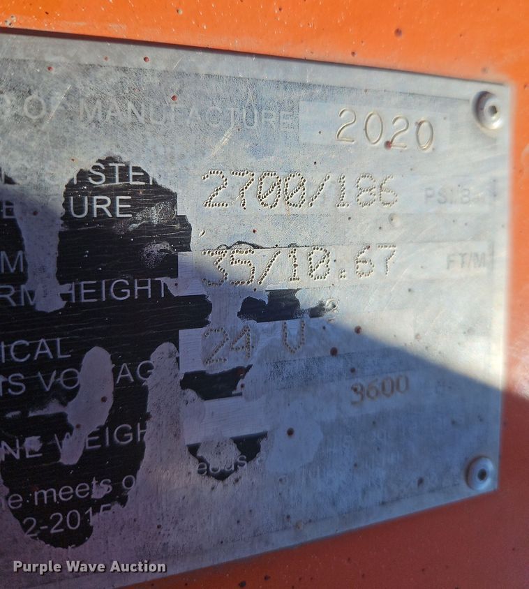 image for item NE9564 2020 JLG T350  boom lift