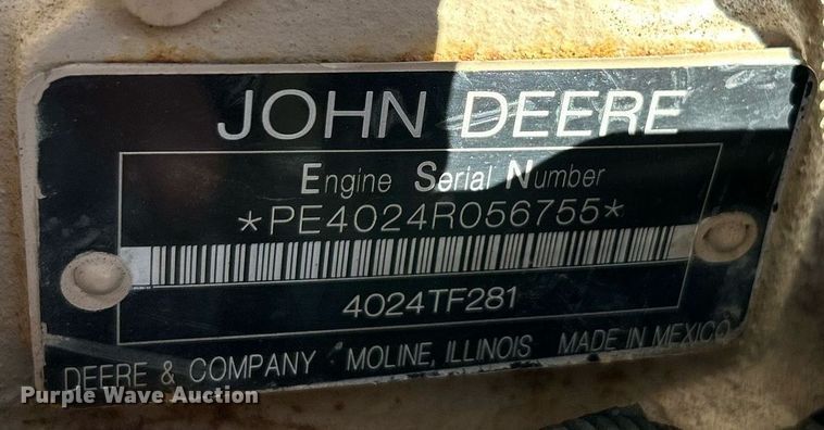 image for item NE9569 2011 Ingersoll Rand P185WJD-T4I  air compressor