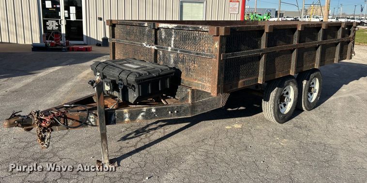 image for item NE9581 1991 Shop built  dump trailer