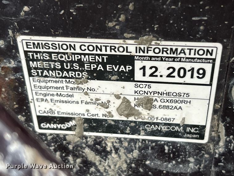 image for item NE9598 2019 Canycom SC75  concrete buggy