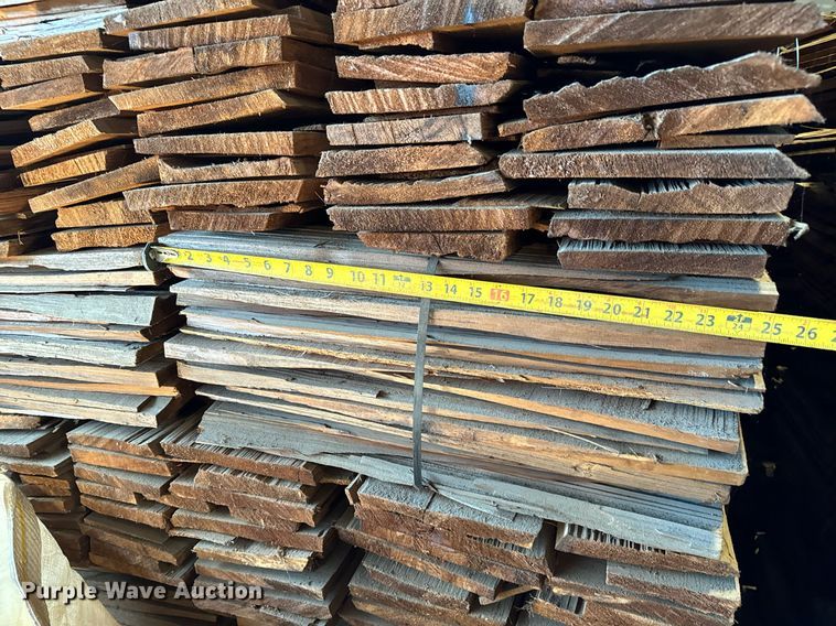 image for item NI9583 Approximately 235 bundles of Serpentine Cedar Ltd cedar shake shingles