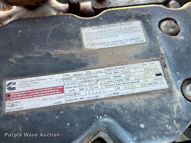 image for item NI9592 2007 Case 865  motor grader