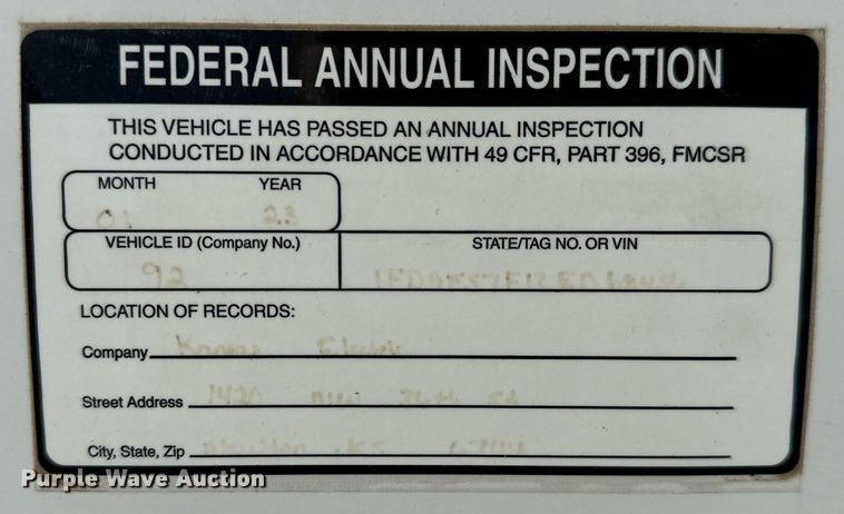 image for item NI9599 2002 Ford F550 Super Duty  bucket truck