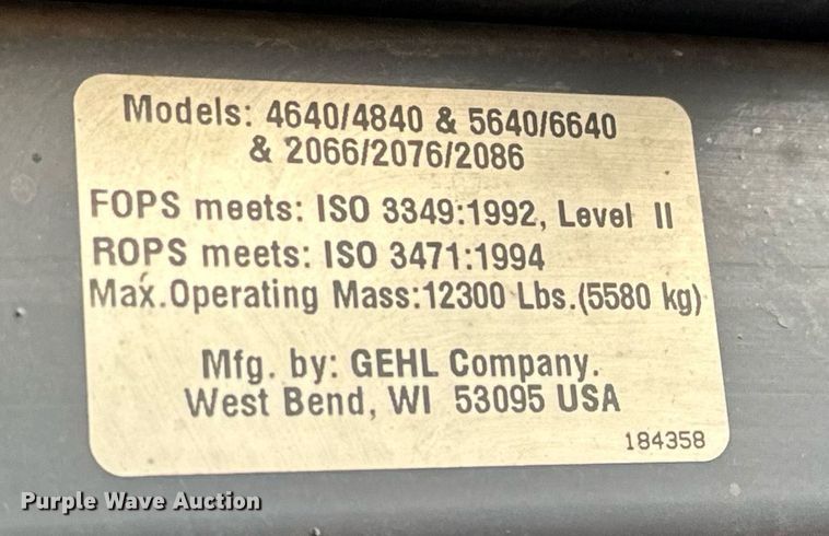 image for item NI9645 2006 Mustang 2076  skid steer loader