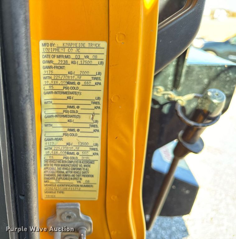 image for item NM9070 2008 Chevrolet C4500  dump truck