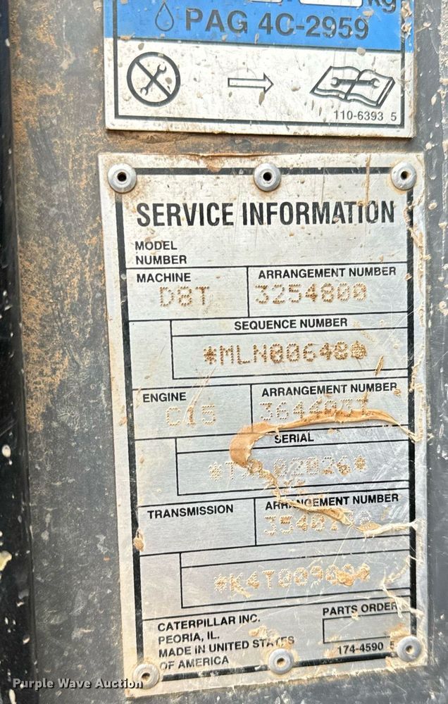 image for item NM9077 2012 Caterpillar D8T  dozer