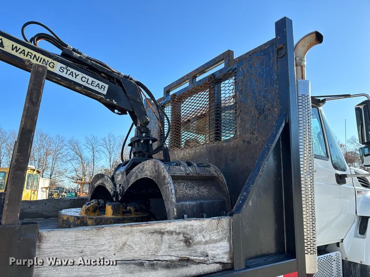 image for item NM9098 2011 International WorkStar 7600 SBA  grapple crane truck