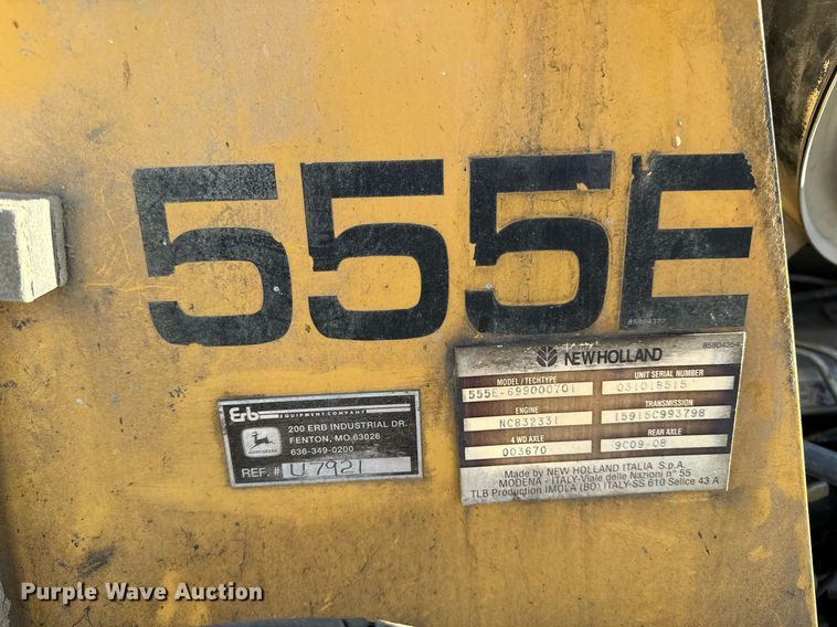 image for item NM9107 1999 New Holland 555E  backhoe