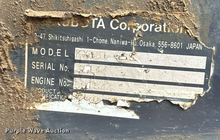 image for item NM9125 2006 Kubota KX161-3  mini excavator