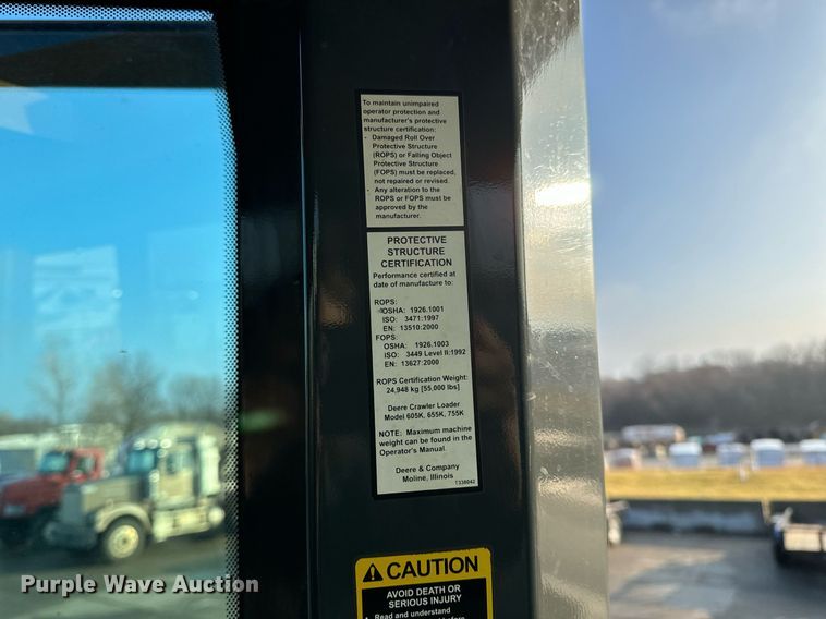 image for item NM9127 2014 John Deere 755k  track loader