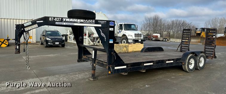 image for item NM9131 2009 Trailerman CSG7202S14  equipment trailer