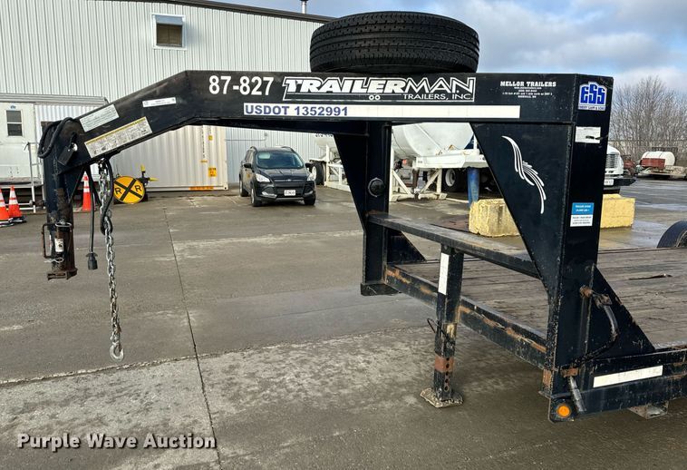 image for item NM9131 2009 Trailerman CSG7202S14  equipment trailer