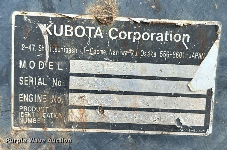 image for item NM9169 2006 Kubota KX161-3SS  mini excavator