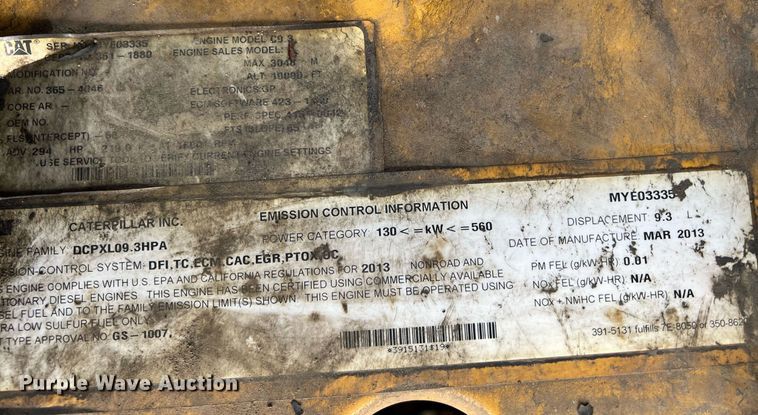 image for item NN9314 2013 Caterpillar 966K  wheel loader