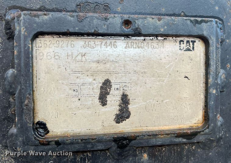 image for item NN9314 2013 Caterpillar 966K  wheel loader