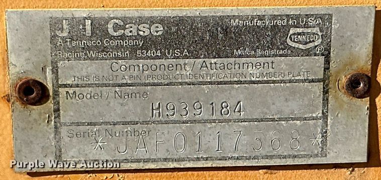 image for item NO9384 1992 Case 660  trencher