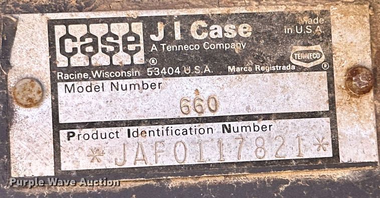 image for item NO9384 1992 Case 660  trencher