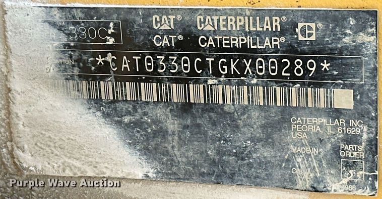 image for item NO9487 2006 Caterpillar 330C L  excavator