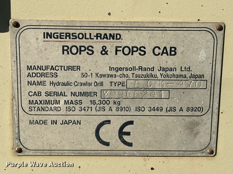 image for item NO9488 Ingersoll Rand ECM-470  blasthole drill