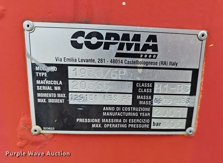 image for item NP9259 2001 Sterling L-Line  crane truck