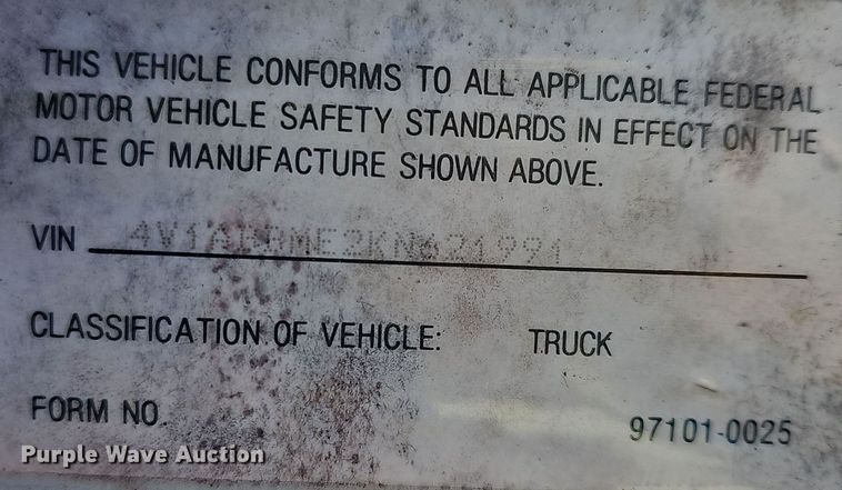 image for item NP9268 1989 White GMC WCS water truck