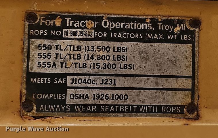 image for item NP9273 Ford 555A  backhoe