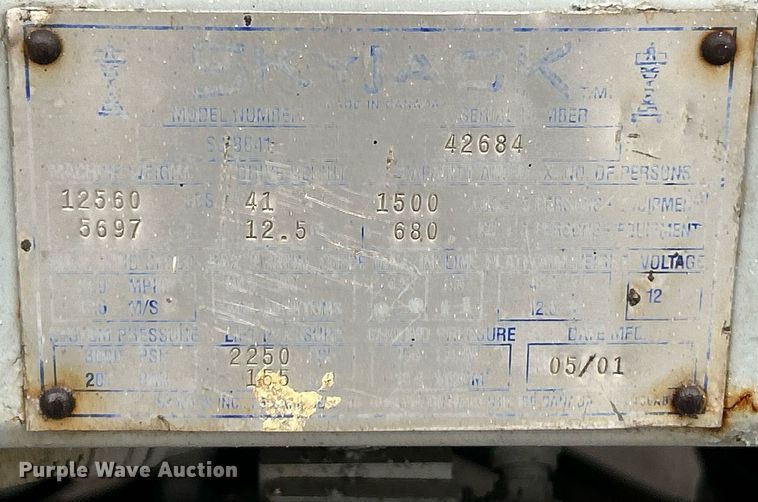 image for item NR9476 2001 Skyjack SJ8841  scissor lift