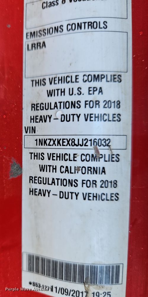 image for item NZ9113 2018 Kenworth T880  dump truck