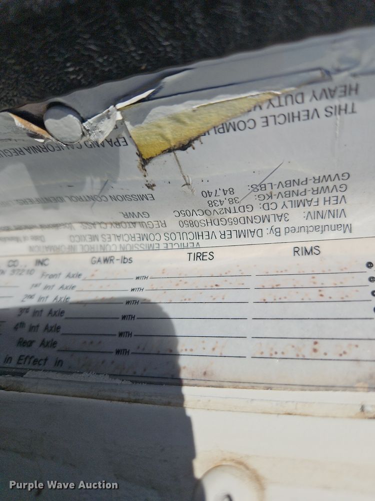 image for item NZ9117 2016 Freightliner Coronado 122SD  dump truck