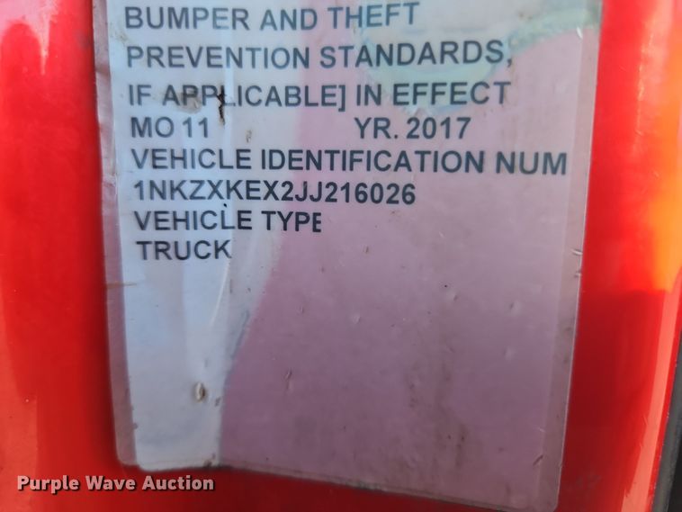 image for item NZ9122 2018 Kenworth T880 dump truck